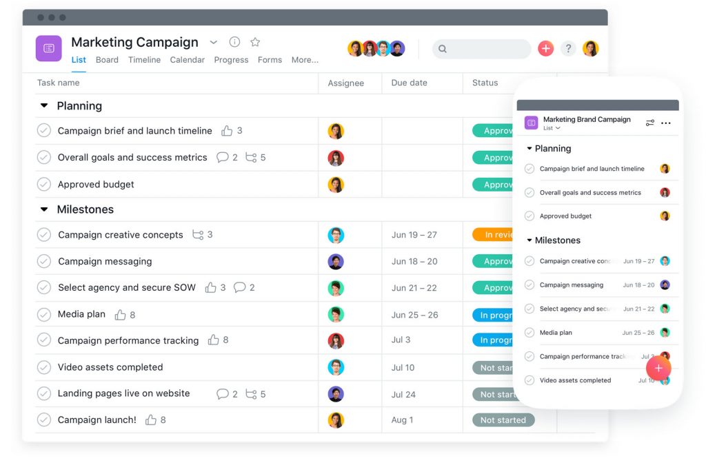 Asana Indonesia Project Management Kreasimaya